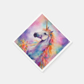 Pastel Kleur Eenhoorn Servet (Hoek)