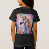 Pastel Kleur Eenhoorn T-shirt (Achterkant)