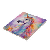 Pastel Kleur Eenhoorn Tegeltje (Zijkant)