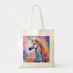 Pastel Kleur Eenhoorn Tote Bag