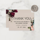 Pastel kleur eenvoudige subtiele thema waterverf notitiekaartje (Voorkant / Achterkant in situ)