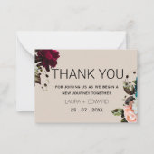 Pastel kleur eenvoudige subtiele thema waterverf notitiekaartje (Voorkant)