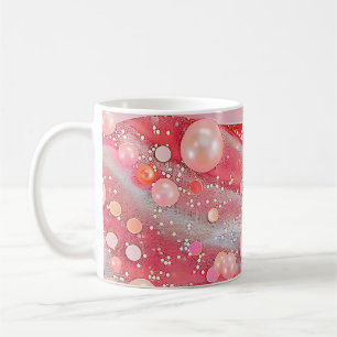 Pastel Kleur Glitter Pearl Print Koffiemok