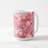 Pastel Kleur Glitter Pearl Print Leggings Koffiemok (Voorkant rechts)