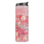 Pastel Kleur Glitter Pearl Print Thermosbeker (Gedraaid links)