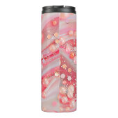 Pastel Kleur Glitter Pearl Print Thermosbeker (Achterkant)