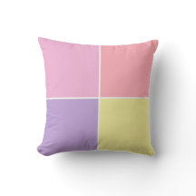Pastel kleur Gooi kussen