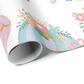 Pastel Kleur Luchtballonnen Moederdag Cadeaupapier (Rol Hoek)