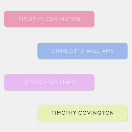 Pastel Kleur Meisjes Back to School Waterdichte Ki Labels