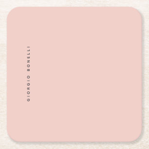 Pastel Kleur Minimalistische Persoonlijke Moderne  Kartonnen Onderzetters
