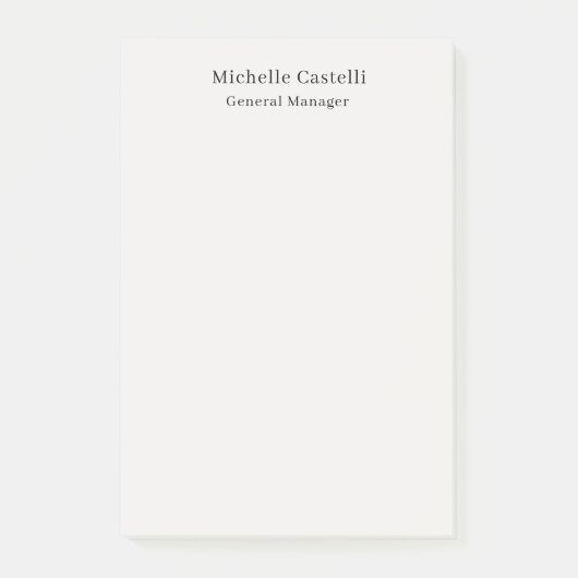 Pastel Kleur Professioneel Uniek Klassiek Eenvoudi Post-it® Notes (Voorkant)