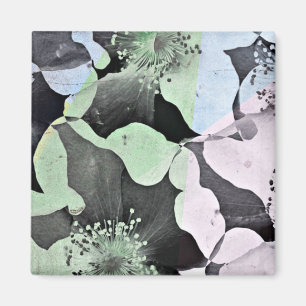 Pastel, kleur, romantische bloemenpatronen, natuur magneet