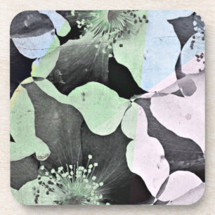 Pastel, kleur, romantische bloemenpatronen, natuur onderzetter