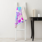 Pastel Kleur Ronde Ovale Vorm Gooi Deken (In situ)