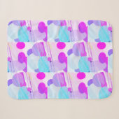 Pastel Kleur Ronde Ovale Vorm Gooi Deken (Voorkant (horizontaal))