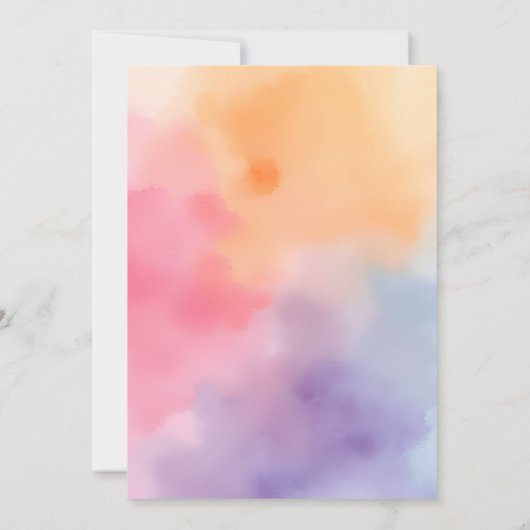 Pastel Kleur Roze High Five Verjaardag Kaart (Achterkant)