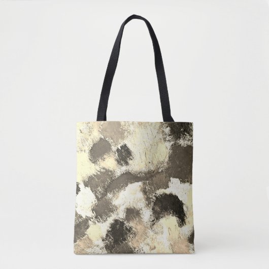 Pastel Kleur Splash Abstracte Kunst Tote Bag (Voorkant)