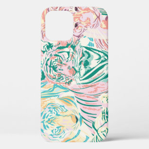 Pastel Kleur Tijger Art Patroon Case-Mate iPhone Case