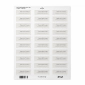Pastel Kleur Traditioneel Schoon Eenvoudig Minimal Etiket (Full Sheet)