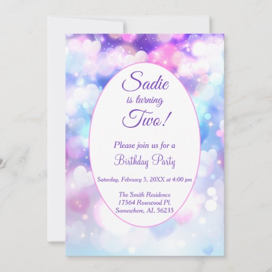 Pastel kleurde hartdag kaart (Voorkant)