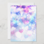 Pastel kleurde hartdag kaart (Achterkant)