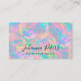 Pastel kleuren abstract opaal visitekaartje