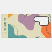 Pastel kleuren abstracte vormen moderne achtergron samsung galaxy hoesje (Achterkant horizontaal)