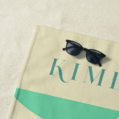 Pastel kleuren abstracte vormen moderne achtergron strandlaken (In situ)