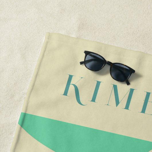 Pastel kleuren abstracte vormen moderne achtergron strandlaken (In situ)