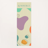 Pastel kleuren abstracte vormen moderne achtergron yogamat (Voorkant)