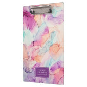 Pastel Kleuren Alcohol Inkt Gepersonaliseerd Klembord (Links)