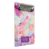 Pastel Kleuren Alcohol Inkt Gepersonaliseerd Mini Klembord (Schuin)