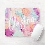 Pastel Kleuren Alcohol Inkt Vlek Patroon Mousepad Muismat<br><div class="desc">Pastel Kleuren Alcohol Ink Vlek Patroon gepersonaliseerd ontwerp.</div>