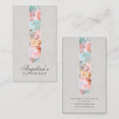 Pastel Kleuren Bloem Tape Bloemist Visitekaartje (Voorkant / Achterkant)