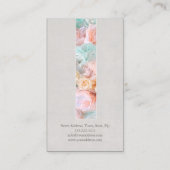 Pastel Kleuren Bloem Tape Bloemist Visitekaartje (Achterkant)