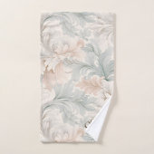 Pastel kleuren delicate sierbloemen motieven bad handdoek (Handdoek)