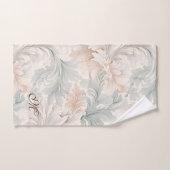 Pastel kleuren delicate sierbloemen motieven bad handdoek (Handdoek)