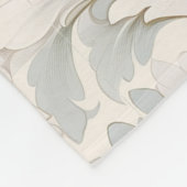 Pastel kleuren delicate sierbloemen motieven fleece deken (Hoek)