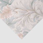 Pastel kleuren delicate sierbloemen motieven tissuepapier (Detail)