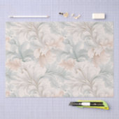 Pastel kleuren delicate sierbloemen motieven tissuepapier (Craft)