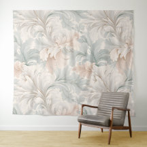 Pastel kleuren delicate sierbloemen motieven