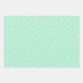 Pastel kleuren Doodle kerstpatroon Inpakpapier Vel (Voorkant)