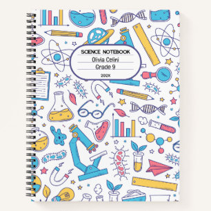 Pastel kleuren, eenvoudige illustratieve stijl notitieboek