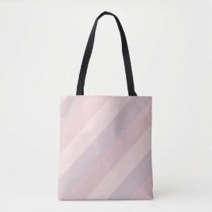 Pastel Kleuren Elegant Roze Paarse Cream Sjabloon Tote Bag