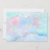 pastel kleuren faux glitter Dank je kaart (Achterkant)