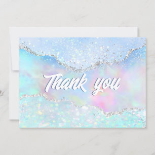 pastel kleuren faux glitter Dank je kaart