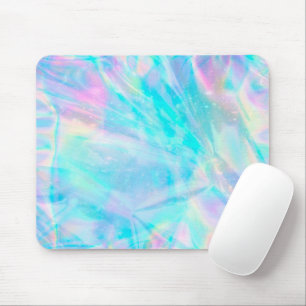 pastel kleuren faux holographic effect muispad muismat