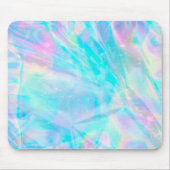 pastel kleuren faux holographic effect muispad muismat (Voorkant)