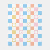 Pastel kleuren geruite deken voor tienerkamers (Voorkant)