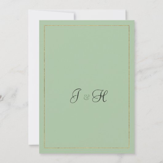 Pastel kleuren goud waterverf bloemen Save the Dat Kaart (Achterkant)